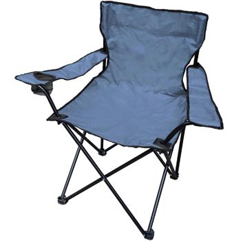 Preview: 4er-Set Camping Faltstuhl Blau klappbar: Mit Armlehne & Getränkehalter – Kompakt, robust & bequem – Ihr perfekter Begleiter für Outdoor