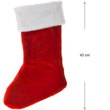 Preview: 4er-Set Flauschig-weicher Weihnachtsmann Stiefel Strumpf für die festliche Weihnachts-Deko – Perfekt für bleibende Weihnachts-Erinnerungen
