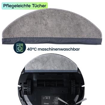 Preview: Ersatzteil-Set für den Ultimativen Saug-Wisch-Roboter CH11056 & CH11065 – Original Zubehör für Beste Reinigungs-Ergebnisse