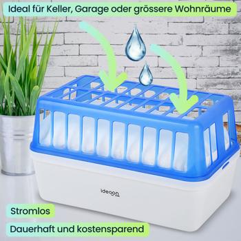 Preview: 4er-Set Ultimativer Raumentfeuchter: Leistungsstarker Luftentfeuchter gegen Schimmel & muffige Gerüche, Wiederbefüllbar & Stromlos