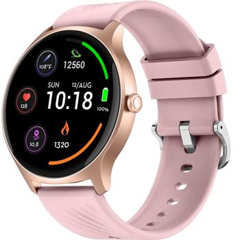 Fitnessuhr Rosa mit Sporttracking: Anruffunktion, Herzfrequenz – Ein smarter Tracker für Ihr Training & Kommunikation am Handgelenk