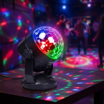 LED-Diskokugel mit Farblicht: Rotierende Party-Kugel, bunt & hell –Ein Stimmungsmacher für unvergessliche Feste & coole Partys