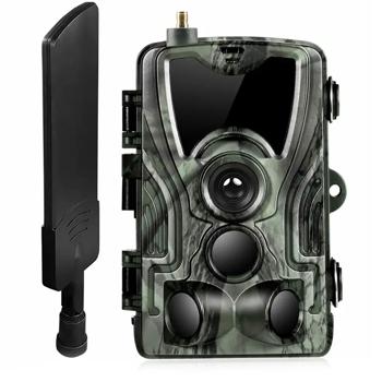 Preview: 4G Wildkamera 2K mit PIR-Sensor – Live-Überwachungskamera mit App-Steuerung, 120°-Blickwinkel & Nachtsicht, IP65