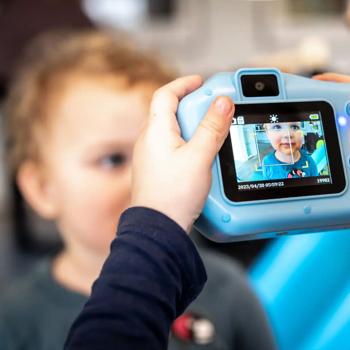 Preview: Kinder Sofortbildkamera mit Druckpapier, Blau: 1,3 MP  – Der Spass-Hit für kleine Fotografen & kreative Erinnerungen zum Ausdrucken