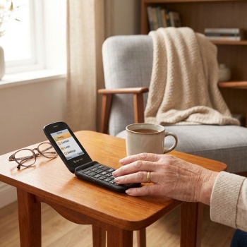 Preview: 4G Senioren-Klapphandy: 2,4’’ Farbbildschirm, Bluetooth, SOS-Taste – Ein sicheres Notfalltelefon für leichte Bedienung & Erreichbarkeit