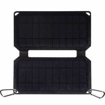 Preview: Mobiles, faltbares Solarpanel, 10W, USB-C: Effiziente Energie mit 2 monokristallinen Solarzellen – Ideal für Outdoor, Wandern & Camping