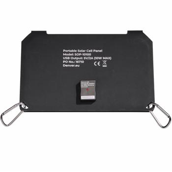 Preview: Mobiles, faltbares Solarpanel, 10W, USB-C: Effiziente Energie mit 2 monokristallinen Solarzellen – Ideal für Outdoor, Wandern & Camping