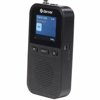 Preview: Kompaktes DAB+/FM Radio mit 1,8-Zoll-Farbdisplay, schwarz: Tragbares Radio - Brillanter Empfang überall