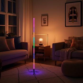 Preview: WLAN-Ecklicht Corner Lamp, Traumfarbe, RGB, dimmbar, 1,5m: Tuya-kompatibel & Google Assistant/Amazon Alexa - ideal für Streaming & cooles Wohnambiente