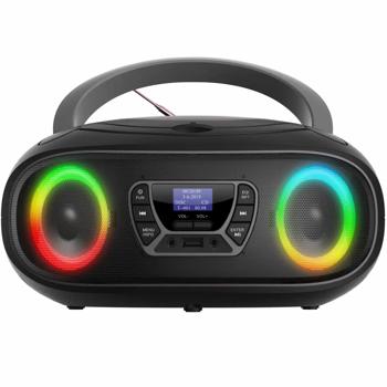 Boombox mit DAB+/FM-Radio, Bluetooth-Funktion, USB, CD-Player & AUX-Eingang  – Ihr perfekter Begleiter für Musikgenuss