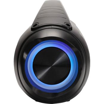 Preview: Tragbarer Bluetooth-Lautsprecher mit coolem Lichteffekten - Kompakt, transportabel und perfekt für unterwegs. Starker Sound für jede Party!