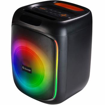 Preview: Dynamischer Bluetooth-Partylautsprecher mit 6,5-Zoll-Tieftöner für kraftvollen Bass & farbenfroher LED-Show - Ideal für Partys, Grillabende & Workouts