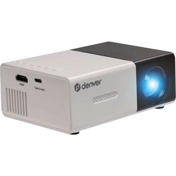 Preview: Ultrakompakter Projektor mit HDMI, USB-C & microSD: Leistungsstarker Mini-Beamer - Ihr Begleiter für maximales Kinofeeling und Top-Präsentationen