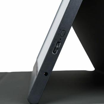 Preview: Tragbarer IPS-Monitor 15.6’’ Full HD – Zweitmonitor mit USB-C, Mini-HDMI & Lautsprechern, inkl. Schutzhülle für Laptops & Konsolen