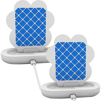 2er-Set Insektenfalle mit UV-Licht und Klebefolie: Ein geruchloser Insektenvernichter für Wohnraum, Schlafzimmer & Camping