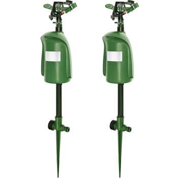 2er-Set Universal Tiervertreiber mit Wasserstrahl & Bewegungssensor: Vertreibt Hunde, Katzen, Reiher & Wildtiere, schützt Ihren Garten effektiv