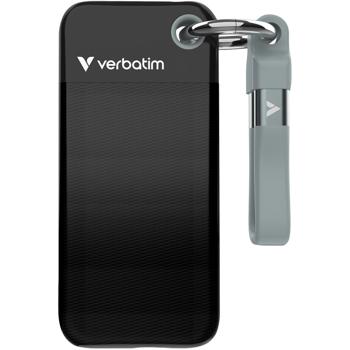 Preview: Ultrakompakte SSD 1TB, USB 3.2, Typ-C, Pocket, schwarz-grau: Externe Festplatte – Ein ultraschneller Speicher für PC/Mac/Handy