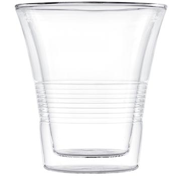 Preview: 4er-Set edle Doppelwandgläser mit Riffelung – 330 ml – Thermo-Funktion für besten Genuss von Kaffee & Tee