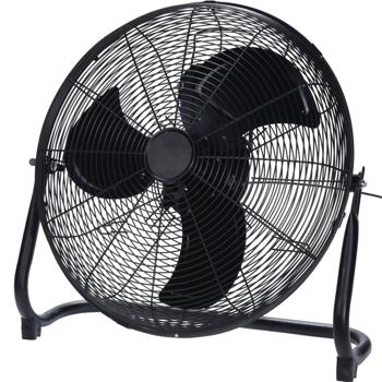 Leistungsstarker Bodenventilator, 3 Geschwindigkeitsstufen, schwarz, Ø45cm: Standventilator für Kühlung im Sommer & frische Luft in Wohnung & Büro