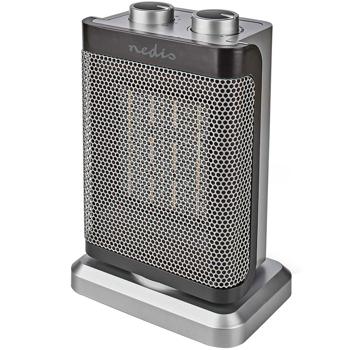 Preview: Keramik PTC Heizlüfter 1500W schneller Elektroheizer mit 2 Stufen – sicher, kompakt & effizient für Büro, Camper und Zuhause