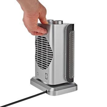 Preview: Keramik PTC Heizlüfter 1500W schneller Elektroheizer mit 2 Stufen – sicher, kompakt & effizient für Büro, Camper und Zuhause