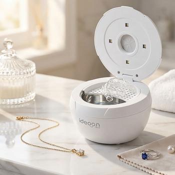 Profi Ultraschallreiniger 25 Watt, Hygienisch & Gründlich: Zahnspangenreiniger, Make-up-Pinselreiniger, Schmuckreiniger, u.v.m. – Klein & Effektiv