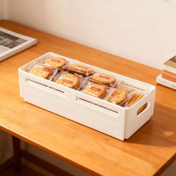 Preview: 6er-Set Küchenschrank-Organizer Ausziehbar (28-48 cm) – Anpassbarer Regal-Einsatz für Ordnung in Schrank & Kühlschrank – Faltbar, Weiss