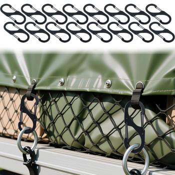 Karabiner-S-Haken 16er-Set, 7,2 x 3 cm: Robuste Mehrzweckhaken für sicheren Halt – Die clevere Lösung für Ordnung in Haus, Garage & Outdoor