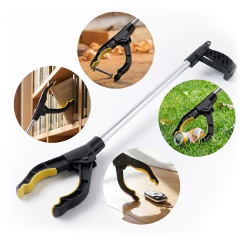 Praktischer Greifarm 76 cm – Ergonomische Greifzange mit Magnetspitze und 360° drehbarem Kopf – Für Senioren, Aufheben, Müllsammler, den Garten & mehr