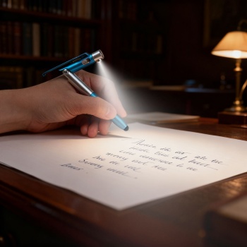 Preview: 4in1 Kugelschreiber mit LED-Lampe, Touchpen für Tablets & Handy-Ständer Funktion, 10er-Set – Multifunktionsstift Schreibset für Büro, Alltag und Reise