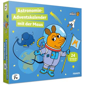 Die Maus Astronomie Adventskalender - Die Sendung mit der Maus, 24-mal Weltraum Spass für Kinder, inkl. Begleitbuch, Adventskalender Kinder.