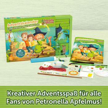 Preview: Petronella Apfelmus Adventskalender - 24 tolle magische Experimente & bezaubernde Zaubertricks für Kinder ab 7 Jahren - Spielerisch lernen 