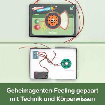 Preview: CheXperiment Lügen-Check - Lügendetektor Bausatz für Kinder ab 8 Jahren - Technik Set mit Checker Tobi - Hautleitfähigkeit Messung ohne Löten