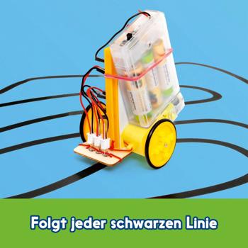 Preview: GEOlino Roboter-Bausatz - Elektronik Set für Kinder ab 10 Jahren, Roboter ohne Löten bauen, inkl. bebilderter Anleitung, MINT