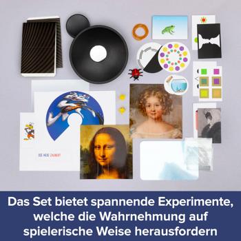 Preview: Optische Illusionen und Experimente - Lernspielzeug Optik Baukasten inkl. Miraskop für faszinierende Hologramme, ideales Geschenk für junge Entdecker