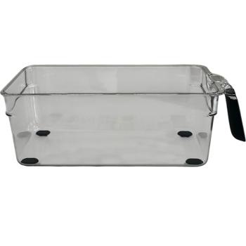 Transparenter Kühlschrank-Organizer mit Griff 28,2 x 12 x 9,4 cm - multifunktional, ideal für Kühlschrank, Küche oder Schrank 