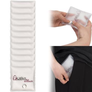 12er-Set Wiederverwendbare Handwärmer - Taschenwärmer Heatpads mit Sofort-Wärme - Nachhaltige Handwärmer für unterwegs & kalte Tage