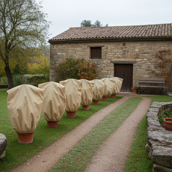 Hochwertige Pflanzenschutzhüllen, 6er Set, 100x80 cm – atmungsaktive Frostschutzhauben für Pflanzen, Sträucher und Kübel, wiederverwendbar & wetterfest