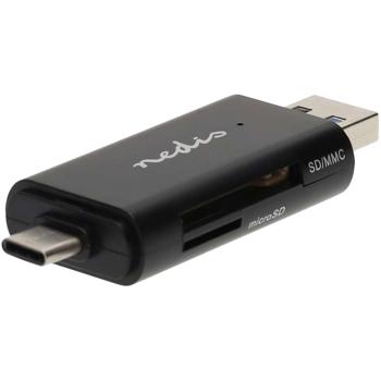 USB-C & USB-A Kartenleser Superspeed 3.2: Daten blitzschnell übertragen – Ein universeller 2-in-1 Reader für SD & microSD