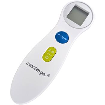 Preview: Fieberthermometer Infrarot – Kontaktloses digitales Stirnthermometer mit Ampel-Anzeige – Superschnell, 1s Messung für Kinder & Erwachsene
