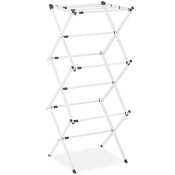 Effizienter Wäscheständer klappbar & ausziehbar, weiss: Ein flexibler Wäscheturm mit 11 Stangen für schnelles Trocknen