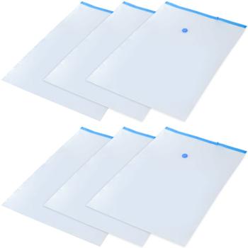 Preview: 6er-Set platzsparende Vakuumbeutel XL, 80 x 120 cm, Kompression mit dem Staubsauger, Aufbewahrungssäcke, Kleiderbeutel ohne Staub oder Falten 