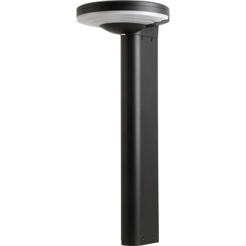 Preview:  Premium Solar Säulen-Wegeleuchte aus Aluminium in Schwarz, 300lm helle SMD-LEDs, Dämmerungssensor & 2 Leuchtmodi, wetterfeste Gartenlampe modern