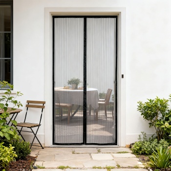 Insektenschutz Türvorhang mit Magnetverschluss, 210 x 100 cm