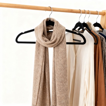 Premium Kleiderbügel, 100er-Set, mit 360 Grad drehbarem Haken, Antirutsch Beschichtung und extra Halter für Krawatten, Gürtel oder Schals, Platzsparend