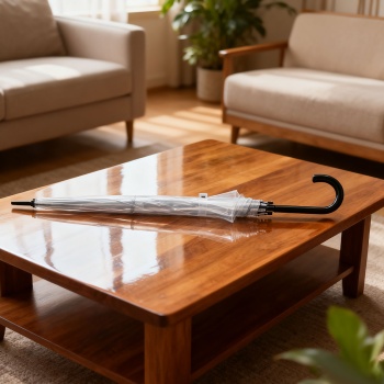 Preview: 2er-Set Transparenter Regenschirm mit Automatik, 85 cm Durchmesser, klarer Glockenschirm für Damen & Herren, robuster Stockschirm mit Einhand-Öffnung