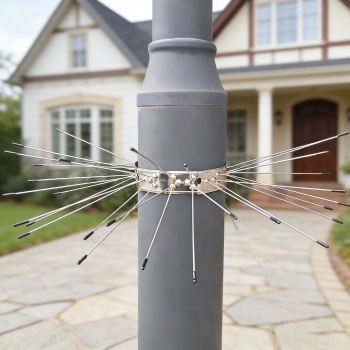 Preview: Effektiver Marder-Abwehrgürtel 2er Set aus Edelstahl, Kletterschutz für Regenrohre und Bäume, Abwehr gegen Waschbären & Katzen, leichte Montage