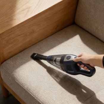 Preview: Akku Handstaubsauger 15000Pa stark – Beutelloser Tischstaubsauger leise mit Brushless Motor für Auto, Tastatur, u.v.m. - inklusive Zubehör