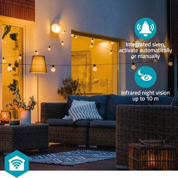 Preview: SmartLife Überwachungskamera Outdoor 3MP Full HD 1296p – WLAN IP Kamera weiss, wetterfest und leistungsstark für sichere Hausüberwachung