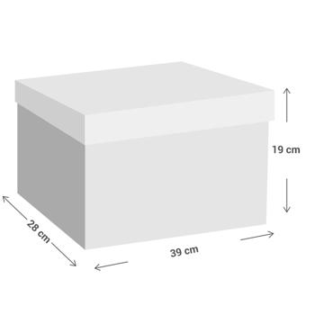 Preview: 4er-Set Faltbare Stoff Aufbewahrungsbox mit Deckel, Grau, 39x28x19cm – Ideale Textilbox für Regale, Schränke, Spielzeug und mehr